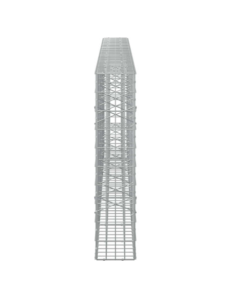 Gabione con Filo da 5 mm e Rete da 5x10 cm 450x20x100 cm