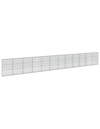 Gabione con Filo da 5 mm e Rete da 5x10 cm 1200x20x150 cm