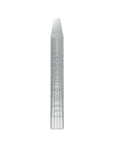 Gabione con Filo da 5 mm e Rete da 5x10 cm 1200x20x150 cm