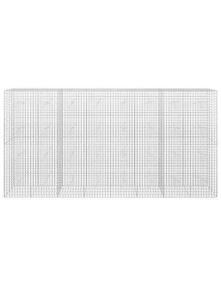 Gabion con Filo da 3,5 mm e Maglia da 5x5 cm 400x20x200 cm