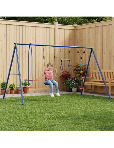 Set di Altalene per Esterni Multicolore 330 x 185 x 185 cm