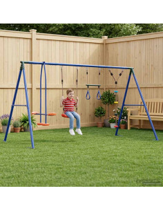 Set di Altalene per Esterni Multicolore 330 x 185 x 185 cm