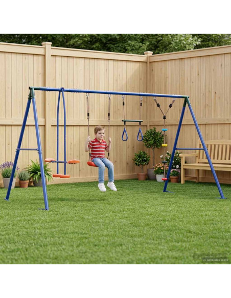 Set di Altalene per Esterni Multicolore 330 x 185 x 185 cm