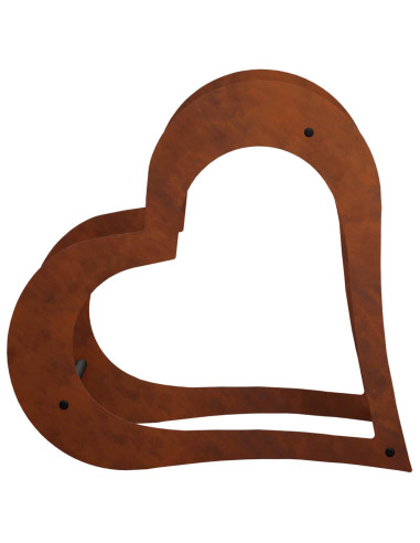 Portalegna 41 x 40 x 20 cm Acciaio Corten Ruggine