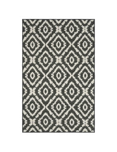 Tappeto da Area Naturale e Nero 200 x 290 cm PET 2
