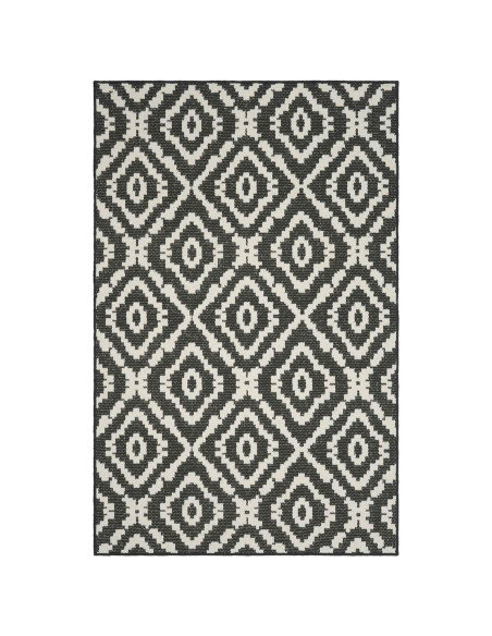 Tappeto da Area Naturale e Nero 200 x 290 cm PET