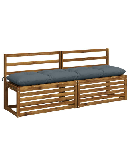 Cuscini per Panchina VIANEN 2 pz 100% Poliestere Blu