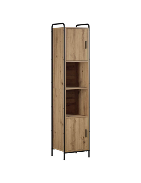 Set di Armadi da Bagno 4 pz Rovere Artigianale 40 x 36 x 181 cm