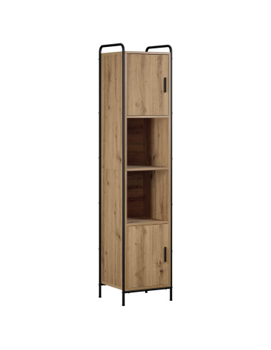 Set di Armadi da Bagno 4 pz Rovere Artigianale 40 x 36 x 181 cm