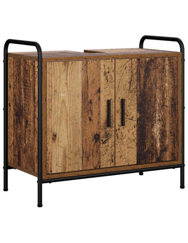 Set di Armadi da Bagno 2 pz Legno antico 65,5 x 34 x 61 cm