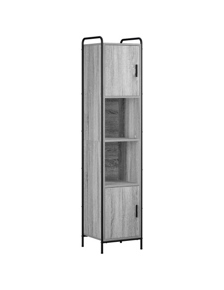 Set di Armadi da Bagno 3 pz Sonoma grigio 40 x 36 x 181 cm