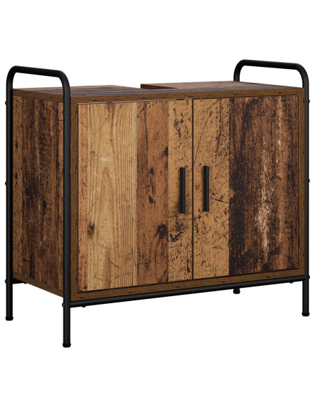 Set di Armadi da Bagno 3 pz Legno antico 40 x 36 x 181 cm