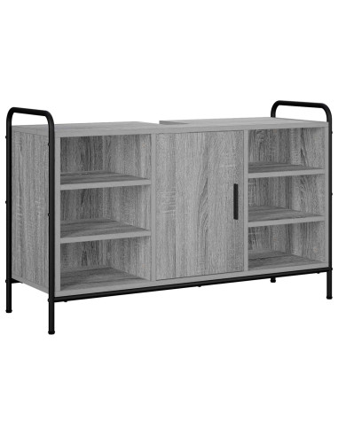 Set di Armadi da Bagno 3 pz Sonoma grigio 40 x 36 x 200,5 cm