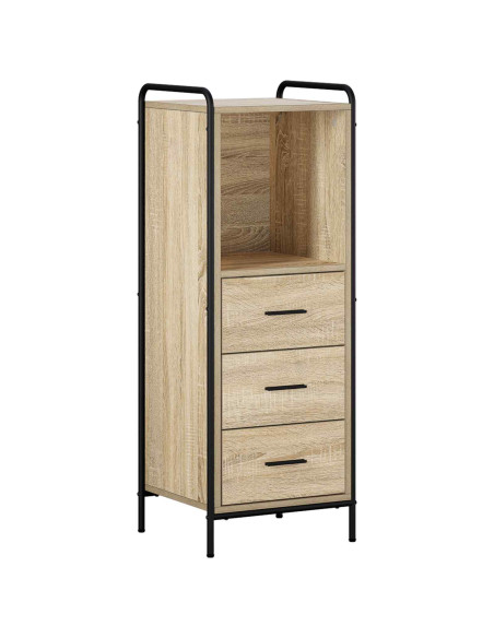 Set di Armadi da Bagno 4 pz Rovere Sonoma 40 x 36 x 181 cm