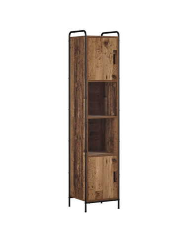 Set di Armadi da Bagno 4 pz Legno antico 40 x 36 x 181 cm