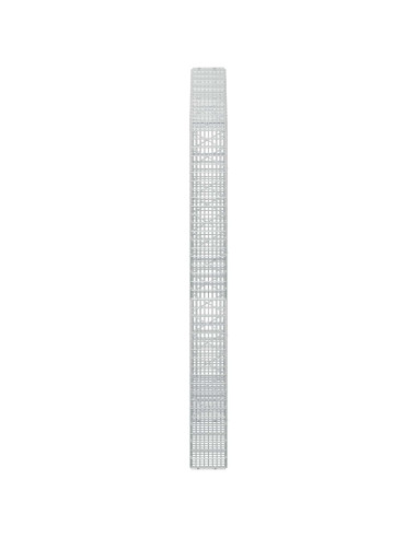 Gabione con filo da 3,5 mm e rete da 5x2,5 cm 200x20x200 cm