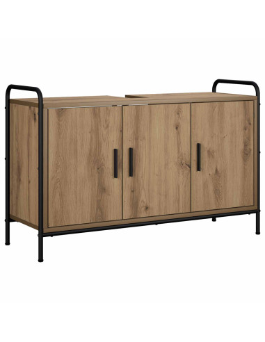 Set di Armadi da Bagno 3 pz Rovere Artigianale