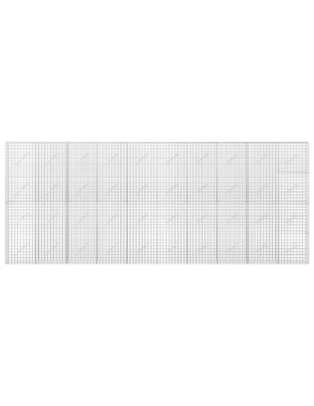 Gabione con filo da 5 mm e rete da 5x5 cm 500x10x200 cm