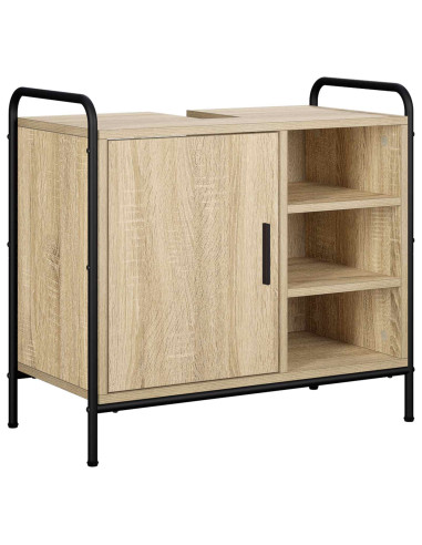Set di Armadi da Bagno 3 pz Rovere Sonoma 40 x 36 x 99,5 cm
