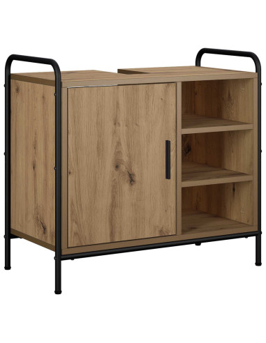 Set di Armadi da Bagno 3 pz Rovere Artigianale