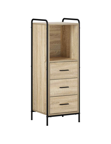 Set di Armadi da Bagno 4 pz Rovere Sonoma 40 x 36 x 200,5 cm