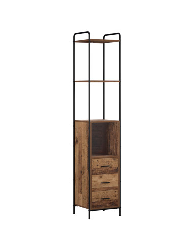 Set di Armadi da Bagno 4 pz Legno antico 40 x 36 x 200,5 cm