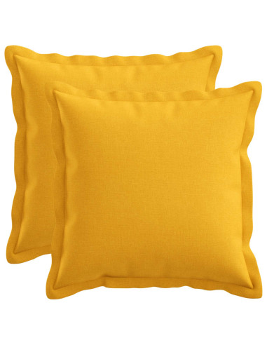 Cuscino con cuscino HOUTEN 2 pz Giallo Chiaro Lino