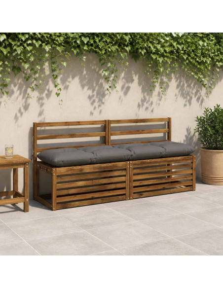 Cuscino per panchina VIANEN 100% Poliestere Grigio