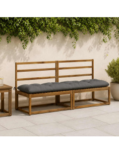 Cuscino per panchina VIANEN 100% Poliestere Grigio