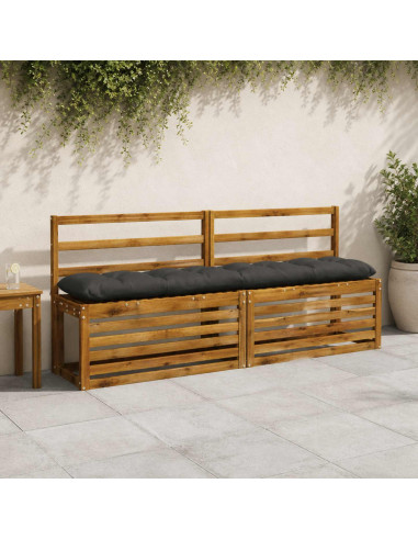 Cuscino per panchina VIANEN 100% Poliestere Antracite