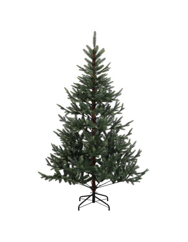Albero di Natale artificiale con palline 150 cm 150 LED