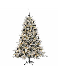 Albero di Natale artificiale con palline 240 cm 300 LED 2