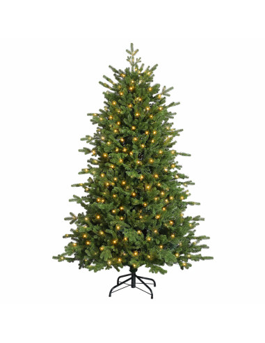 Albero di Natale Artificiale con Rami Pieghevoli 240 cm 300 LED