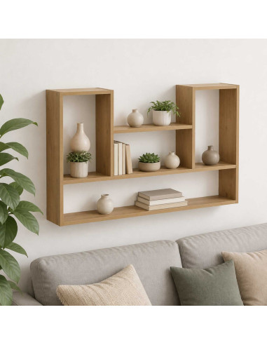 Scaffale da parete Rovere Artigianale 100 x 17 x 60 cm