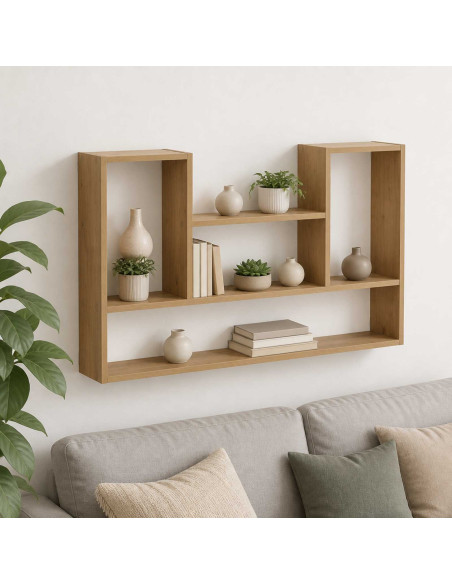 Scaffale da parete Rovere Artigianale 100 x 17 x 60 cm