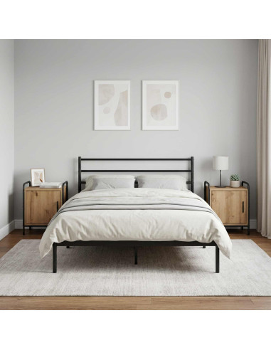 Armadio da Notte 2 pz Rovere Artigianale 40 x 30 x 50 cm