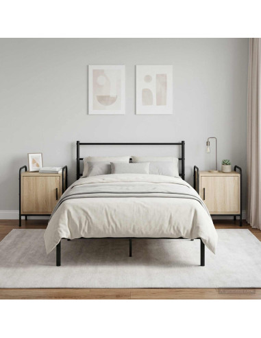 Armadio da Notte 2 pz Rovere Sonoma 40 x 30 x 50 cm