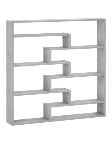 Scaffale da parete Grigio Cemento 103 x 17 x 102 cm
