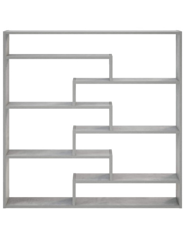Scaffale da parete Grigio Cemento 103 x 17 x 102 cm