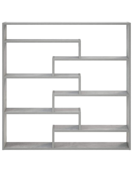 Scaffale da parete Grigio Cemento 103 x 17 x 102 cm