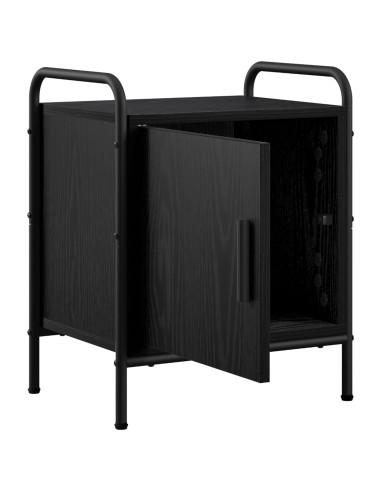 Armadio da Notte 2 pz Rovere Nero 40 x 30 x 50 cm