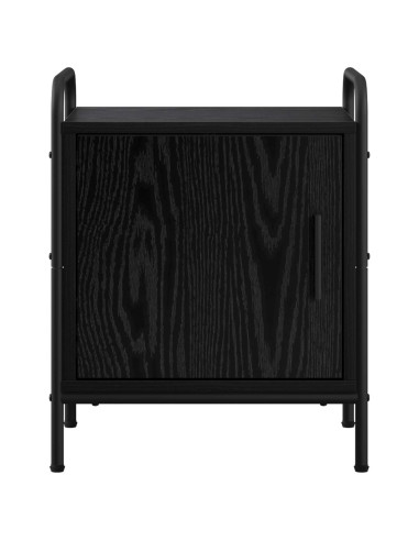 Armadio da Notte 2 pz Rovere Nero 40 x 30 x 50 cm