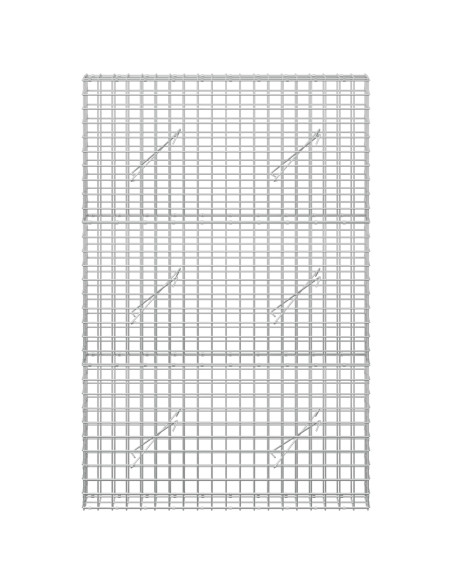 Gabion con Filo da 3,5 mm e Maglia da 5x5 cm 100x10x150 cm
