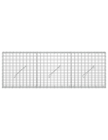 Gabion con Filo da 3,5 mm e Maglia da 5x5 cm 150x10x50 cm