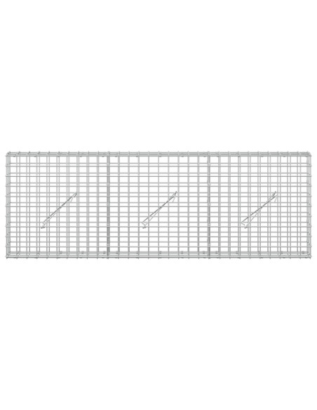 Gabion con Filo da 3,5 mm e Maglia da 5x5 cm 150x10x50 cm
