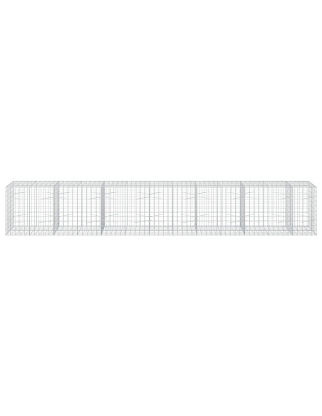 Gabione con filo da 5 mm e rete 10x10 cm 650x100x100 cm
