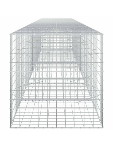 Gabione con filo da 5 mm e rete 10x10 cm 650x100x100 cm