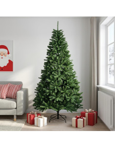 Albero di Natale Artificiale con Rami Pieghevoli 210 cm PVC