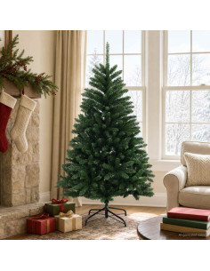 Albero di Natale Artificiale con Rami Pieghevoli 150 cm PVC