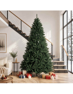 Albero di Natale Artificiale con Rami Pieghevoli 300 cm PVC